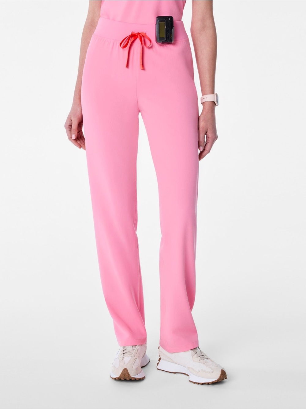 FIGS Sunrise Pink High Waisted Livingston Basic Scrub Pant. Medium petite. NWT